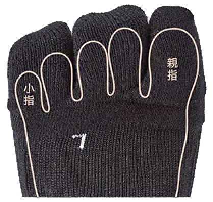 3本指構造のソックス