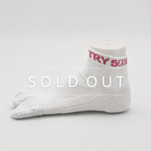 【オンライン限定】TRYSOX short version 01（3本指） WHITE×PINK