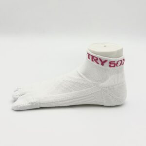 【数量限定カラー】TRYSOX short version 01（3本指） WHITE×PINK